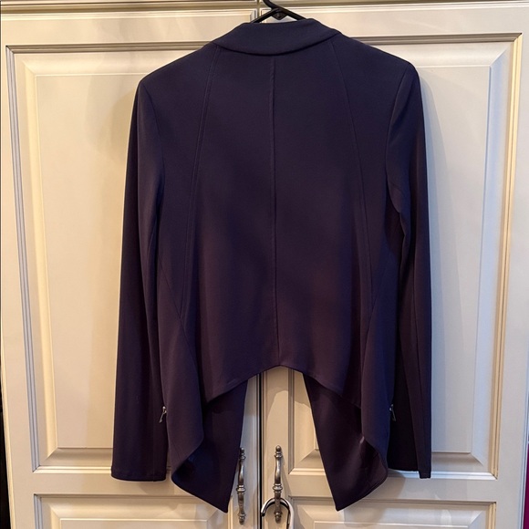 BCBGeneration Navy Open-Front Draped Blazer - Picture 2 of 2